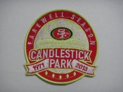Wholesale Cheap Stitched NFL San Francisco 49ers Candlestick Park Farewell Season Patch