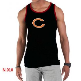 Wholesale Cheap Men\'s Nike NFL Chicago Bears Sideline Legend Authentic Logo Tank Top Black_2