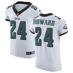 Wholesale Cheap Nike Eagles #24 Jordan Howard White Men\'s Stitched NFL Vapor Untouchable Elite Jersey