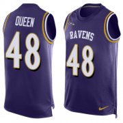 Wholesale Cheap Nike Ravens #48 Patrick Queen Purple Team Color Men's Stitched NFL Limited Tank Top Jersey