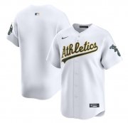 Cheap Men's Oakland Athletics Blank White Home Limited Stitched Jersey
