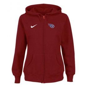 Wholesale Cheap Nike Tennessee Titans Ladies Tailgater Full Zip Hoodie Red