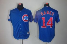 Wholesale Cheap Cubs #14 Ernie Banks Blue Cool Base Stitched MLB Jersey
