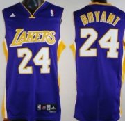 Wholesale Cheap Los Angeles Lakers #24 Kobe Bryant Purple Swingman Jersey
