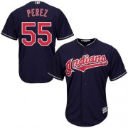 Wholesale Cheap Indians #55 Roberto Perez Navy Blue Alternate Stitched Youth MLB Jersey