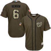 Wholesale Cheap Nationals #6 Anthony Rendon Green Salute to Service Stitched Youth MLB Jersey