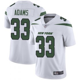 Wholesale Cheap Nike Jets #33 Jamal Adams White Men\'s Stitched NFL Vapor Untouchable Limited Jersey