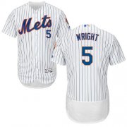 Wholesale Cheap Mets #5 David Wright White(Blue Strip) Flexbase Authentic Collection Stitched MLB Jersey