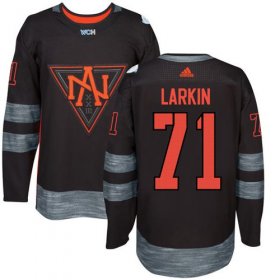 Wholesale Cheap Team North America #71 Dylan Larkin Black 2016 World Cup Stitched Youth NHL Jersey