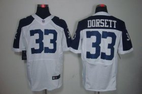 Wholesale Cheap Nike Cowboys #33 Tony Dorsett White Thanksgiving Throwback Men\'s Stitched NFL Elite Jersey