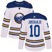 Wholesale Cheap Adidas Sabres #10 Henri Jokiharju White Authentic 2018 Winter Classic Women's Stitched NHL Jersey