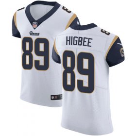 Wholesale Cheap Nike Rams #89 Tyler Higbee White Men\'s Stitched NFL Vapor Untouchable Elite Jersey