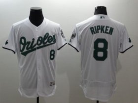 Wholesale Cheap Orioles #8 Cal Ripken White Celtic Flexbase Authentic Collection Stitched MLB Jersey