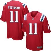 Wholesale Cheap Nike Patriots #11 Julian Edelman Red Alternate Youth Stitched NFL Elite Jersey