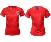 Wholesale Cheap Women's USA Blank Away Soccer Country Jersey