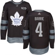 Wholesale Cheap Adidas Maple Leafs #4 Tyson Barrie Black 1917-2017 100th Anniversary Stitched NHL Jersey
