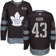 Wholesale Cheap Adidas Maple Leafs #43 Nazem Kadri Black 1917-2017 100th Anniversary Stitched NHL Jersey