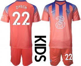 Wholesale Cheap 2021 Chelsea away Youth 22 soccer jerseys