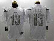 Wholesale Cheap Nike Chargers #13 Keenan Allen White Men's Stitched NFL Limited Platinum Jersey