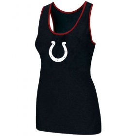 Wholesale Cheap Women\'s Nike Indianapolis Colts Big Logo Tri-Blend Racerback Stretch Tank Top Black