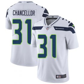 Wholesale Cheap Nike Seahawks #31 Kam Chancellor White Men\'s Stitched NFL Vapor Untouchable Limited Jersey