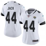 Wholesale Cheap Nike Jaguars #44 Myles Jack White Women's Stitched NFL Vapor Untouchable Limited Jersey