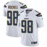 Wholesale Cheap Nike Chargers #98 Isaac Rochell White Men's Stitched NFL Vapor Untouchable Limited Jersey