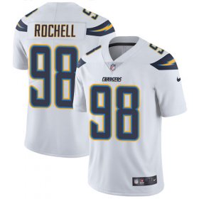 Wholesale Cheap Nike Chargers #98 Isaac Rochell White Men\'s Stitched NFL Vapor Untouchable Limited Jersey