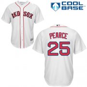 Wholesale Cheap Red Sox #25 Steve Pearce White Cool Base Stitched Youth MLB Jersey