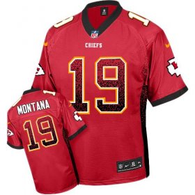 Wholesale Cheap Nike Chiefs #19 Joe Montana Red Team Color Men\'s Stitched NFL Elite Drift Fashion Jersey
