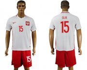 Wholesale Cheap Poland #15 Glik Home Soccer Country Jersey