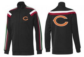 Wholesale Cheap NFL Chicago Bears Team Logo Jacket Black_1
