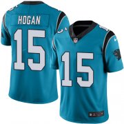 Wholesale Cheap Nike Panthers #15 Chris Hogan Blue Men's Stitched NFL Limited Rush Jersey