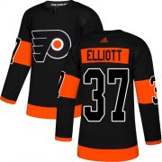 Wholesale Cheap Adidas Flyers #37 Brian Elliott Black Alternate Authentic Stitched Youth NHL Jersey