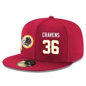 Wholesale Cheap Washington Redskins #36 Su\'a Cravens Snapback Cap NFL Player Red with White Number Stitched Hat