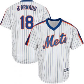 Wholesale Cheap Mets #18 Travis d\'Arnaud White(Blue Strip) Alternate Cool Base Stitched Youth MLB Jersey