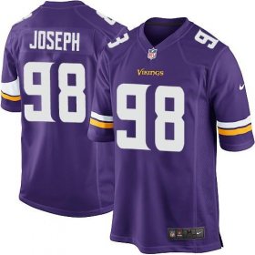 Wholesale Cheap Nike Vikings #98 Linval Joseph Purple Team Color Youth Stitched NFL Elite Jersey