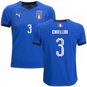 Wholesale Cheap Italy #3 Chiellini Home Kid Soccer Country Jersey