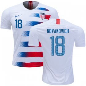 Wholesale Cheap USA #18 Novakovich Home Kid Soccer Country Jersey