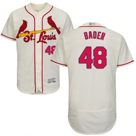 Wholesale Cheap Cardinals #48 Harrison Bader Cream Flexbase Authentic Collection Stitched MLB Jersey