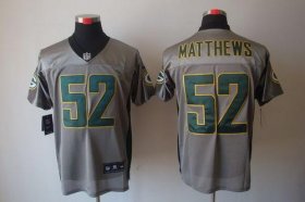 Wholesale Cheap Nike Packers #52 Clay Matthews Grey Shadow Men\'s Stitched NFL Elite Jersey