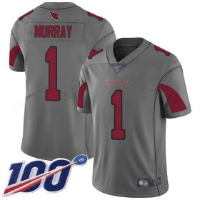 Wholesale Cheap Nike Cardinals #1 Kyler Murray Silver Men\'s Stitched NFL Limited Inverted Legend 100th Season Jersey