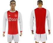 Wholesale Cheap Ajax Blank Home Long Sleeves Soccer Club Jersey