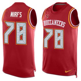 Wholesale Cheap Nike Buccaneers #78 Tristan Wirfs Red Team Color Men\'s Stitched NFL Limited Tank Top Jersey