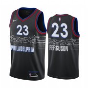 Wholesale Cheap Nike 76ers #23 Terrance Ferguson Black NBA Swingman 2020-21 City Edition Jersey