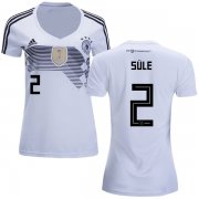 Wholesale Cheap Women's Germany #2 Sule White Home Soccer Country Jersey
