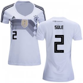 Wholesale Cheap Women\'s Germany #2 Sule White Home Soccer Country Jersey