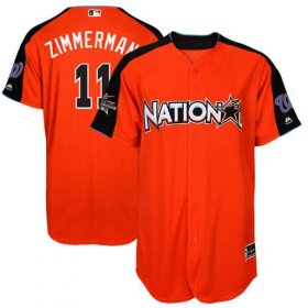 Wholesale Cheap Nationals #11 Ryan Zimmerman Orange 2017 All-Star National League Stitched MLB Jersey