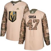 Wholesale Cheap Adidas Golden Knights #47 Luca Sbisa Camo Authentic 2017 Veterans Day Stitched Youth NHL Jersey