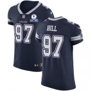 Wholesale Cheap Nike Cowboys #97 Trysten Hill Navy Blue Team Color Men's Stitched With Established In 1960 Patch NFL Vapor Untouchable Elite Jersey